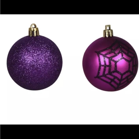 Halloween Glitter Ball Ornaments - Picture 4 of 6
